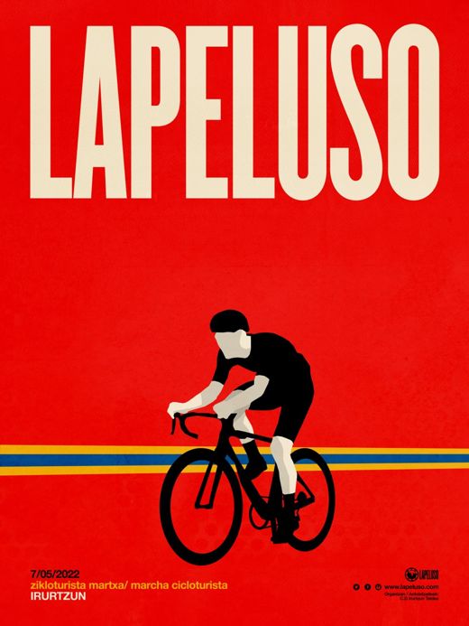 Cartel de LAPELUSO 2022, marcha cicloturista